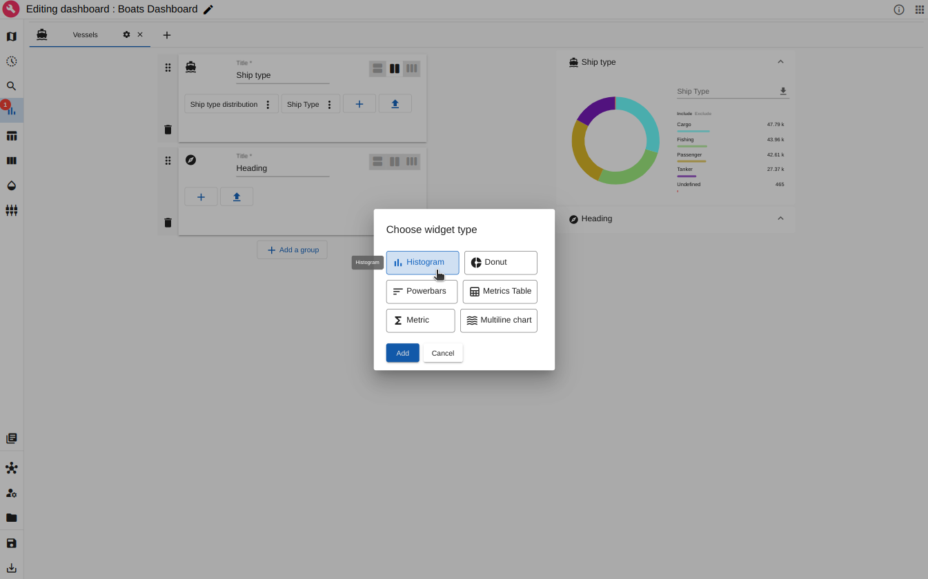 Creating a group in Analytics board tab